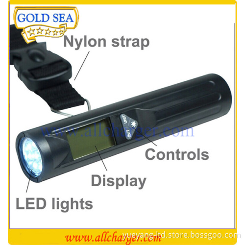 Cheap Fishing scale with led torch luggage scale